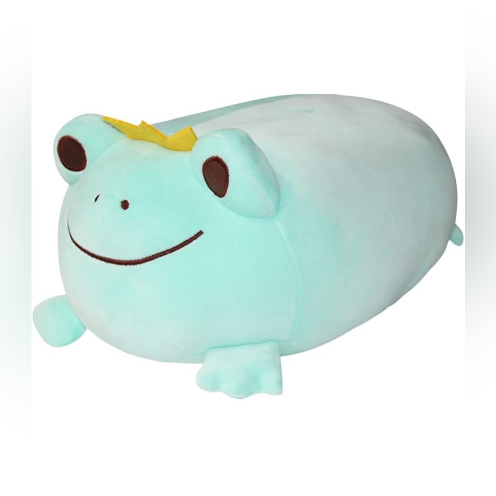 16.5 inch Cute Plush Crown Frog Stuffed Squishy Animal Toy, Super Soft Hugging